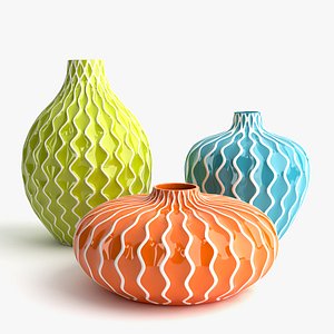 3d model imax agatha ceramic vases