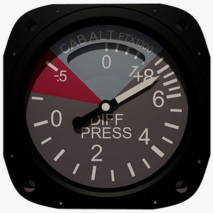 Cabin Pressure Aircraft Instrument