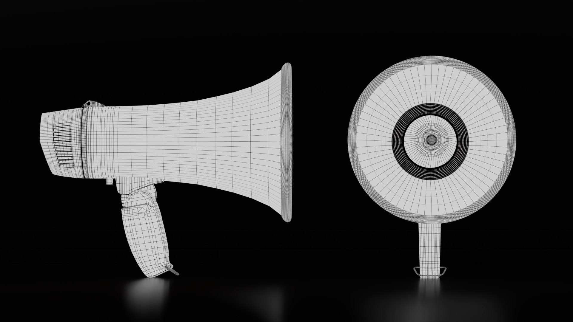 Realistic Dual Megaphones model https://p.turbosquid.com/ts-thumb/We/vF4lyu/GQ/wire3/jpg/1761119199/1920x1080/fit_q87/562088c79b5101bcd692039e180886156c114f86/wire3.jpg