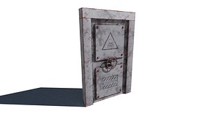 3D metal security door model