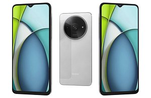 Xiaomi Redmi A3x Moonlight White Low Poly 3D model