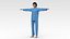 Female Patient Blue Dress