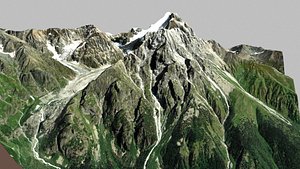 Mountain landscape Chalaadi glacier Mestia Svaneti Georgia