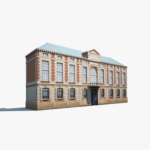 neoclassical building exterior 3ds