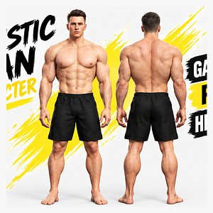 Athletic Man Character for Games