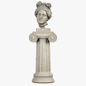 decorative bust aphrodite pedestal max