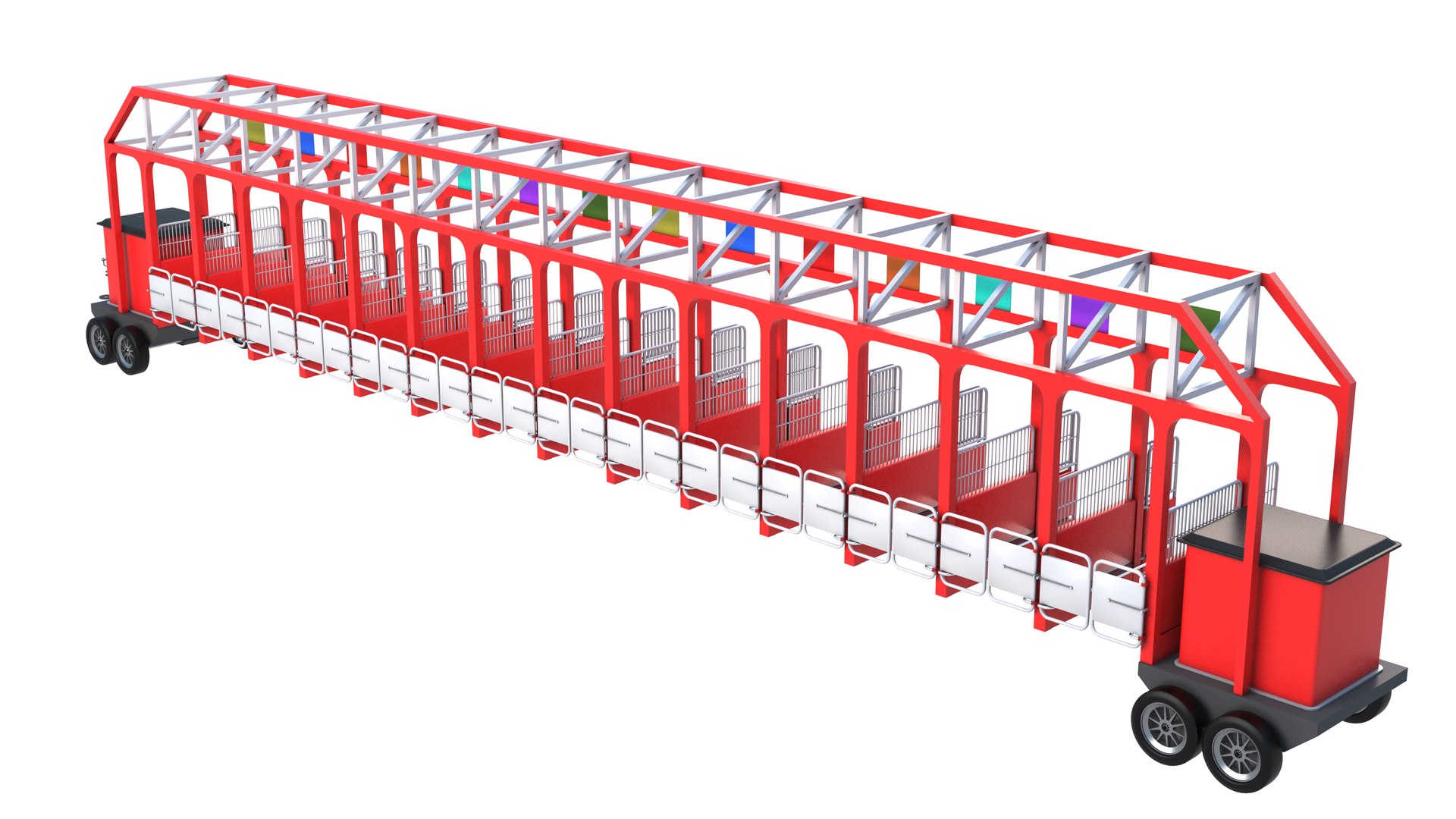 Horse Racing Starting Gates - Red 3D Model - TurboSquid 1910982