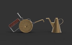 3D Antique Kerosene Can 3D model