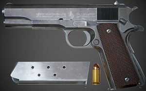 Colt M1911 A1 - PBR Game-Ready