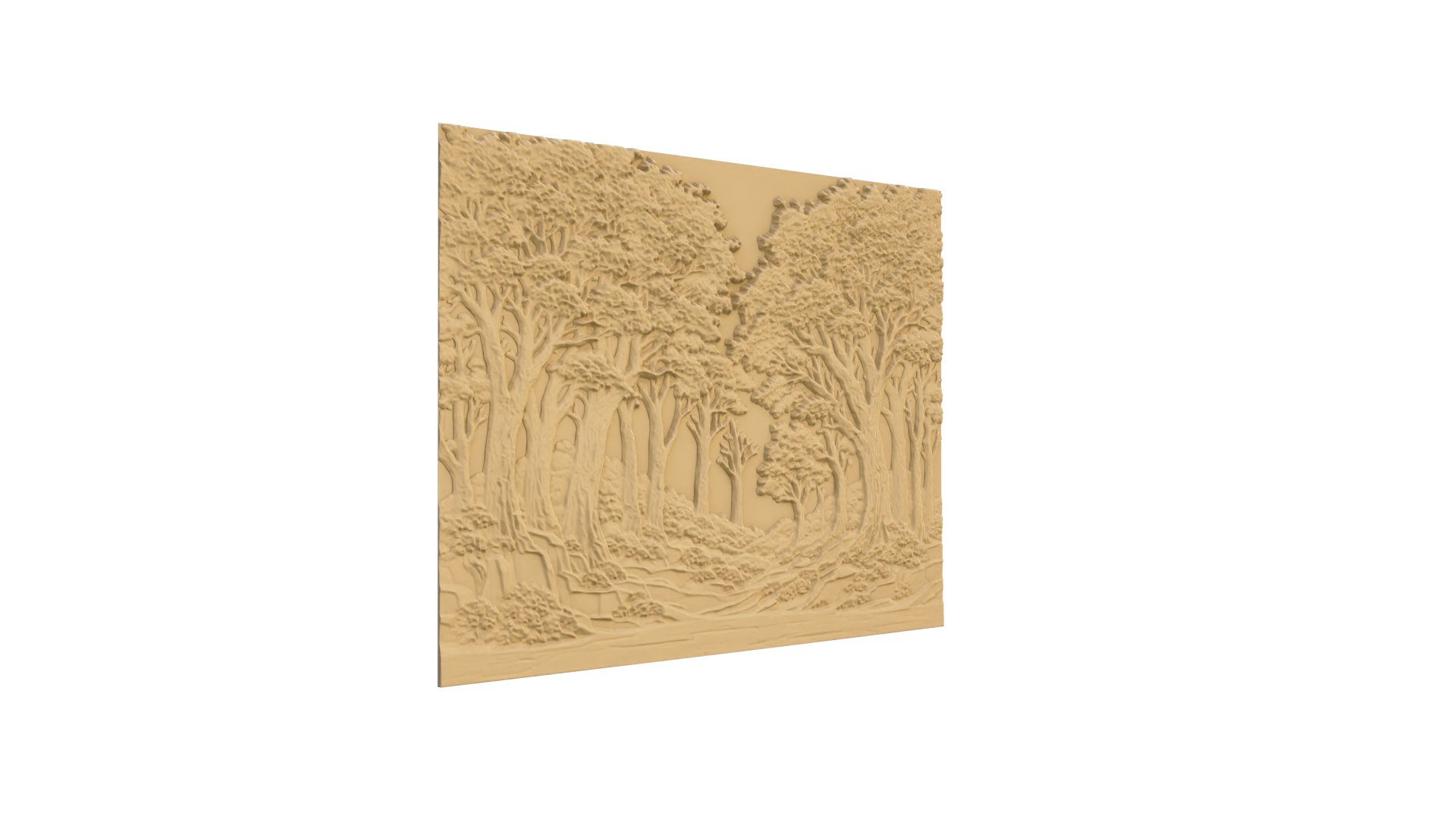 3D Model Modern Panel Wall Decor Set Wall Relief Mural CNC 115 ...