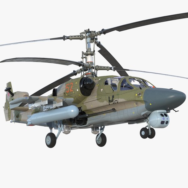 Kamov KA52 Helikopter Szturmowy Czarny Rekin Hokum Model 3D, 57% OFF