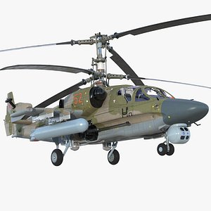 Kamov KA52 Black Shark Attack Helicopter Hokum A