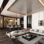3D modern living room