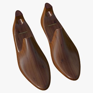 3D model Realistic Wooden Shoe Last Fashion