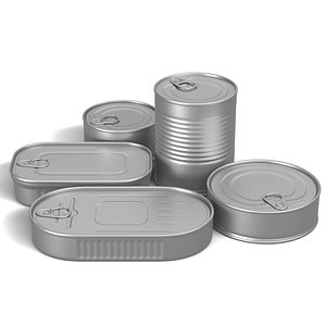 3D Tin Cans Collection