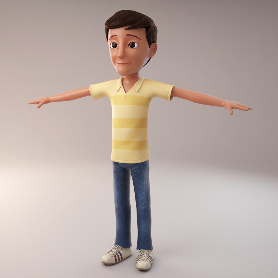 3d man cartoon