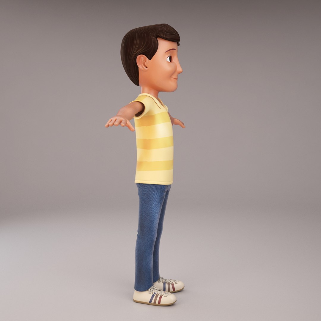 3d man cartoon