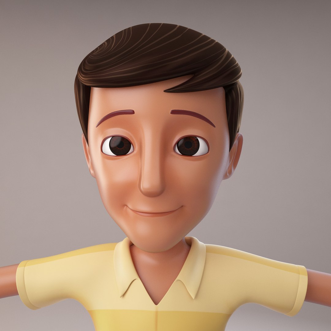 3d man cartoon