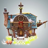Stylized Pirate House
