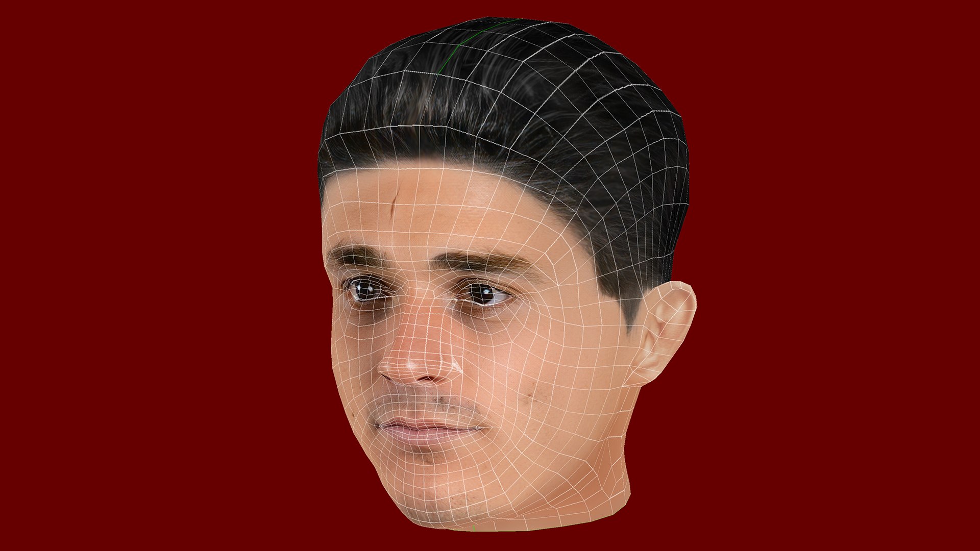 Julian Alvarez Head Low Poly Head For Game Low Poly 3d Model Turbosquid 2195589