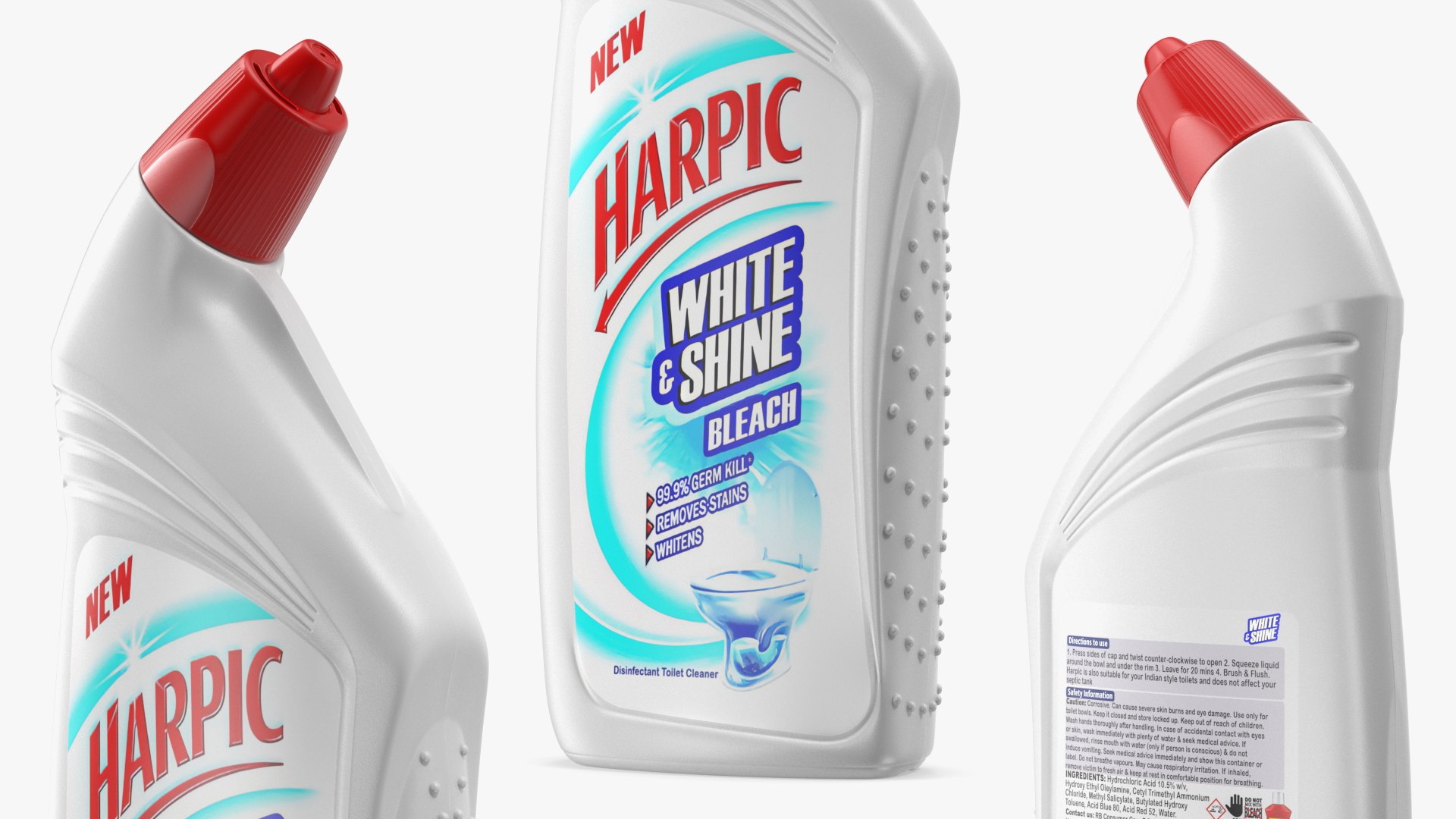 Harpic White Toilet Cleaner 3D - TurboSquid 2054419