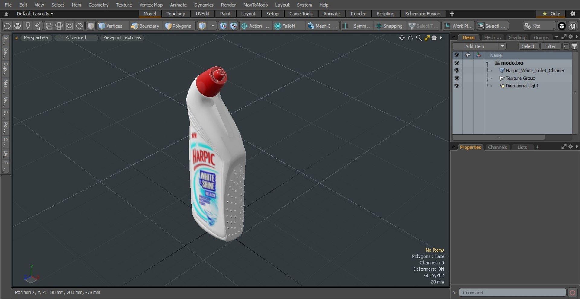 Harpic White Toilet Cleaner 3D - TurboSquid 2054419