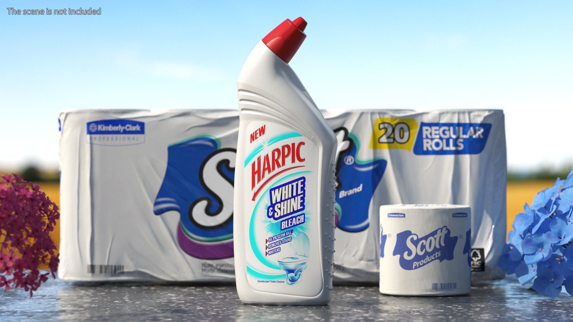 Harpic White Toilet Cleaner 3D - TurboSquid 2054419