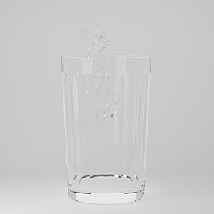 glass water drop model