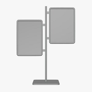 Billboard Stand - Geometry Only No Textures No Materials 3D