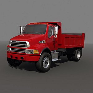 3d model dump truck