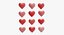 Low Poly Patterned Hearts