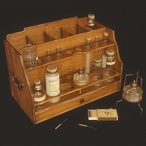 3D Apothecary Chest - PBR Game Ready