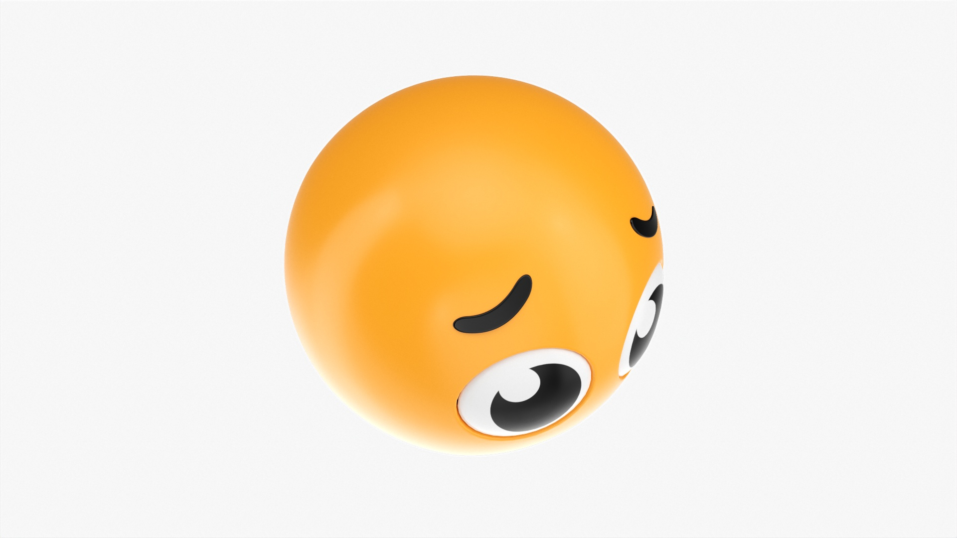 3D Emoji 028 Disappointed with big eyes - TurboSquid 1817645