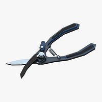 Garden Bypass Secateurs with Return Spring and Parked Thumb Latch
