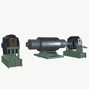 Fixed skid machine 3D model