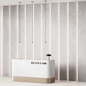 340 office furniture 16 reception desk 11 3D model