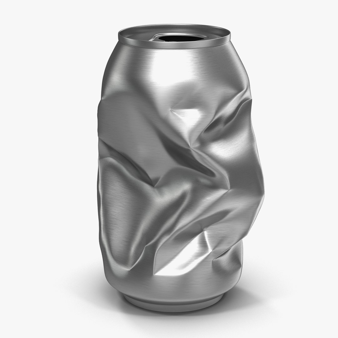 Crushed Soda Can 3D model preview