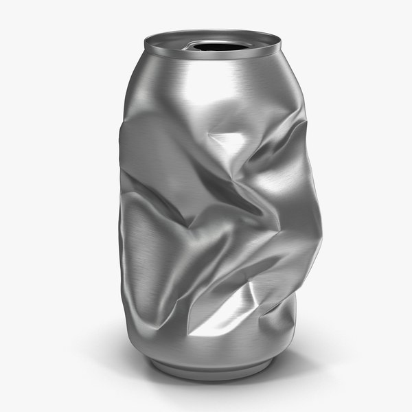 Как снять алюминиевые банки 3D модель Сокрушенная банка содовой - TurboSquid 1050058