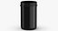 Plastikdose Weithals gerade Seite 40oz ohne Kappe Schwarz Cap