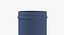 Plastikdose Weithals gerade Seite 40oz ohne Kappe Schwarz Cap