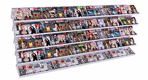 Newsagents Magazine and Newspaper Display Stand