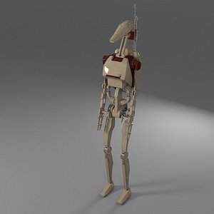 3D droid star wars model
