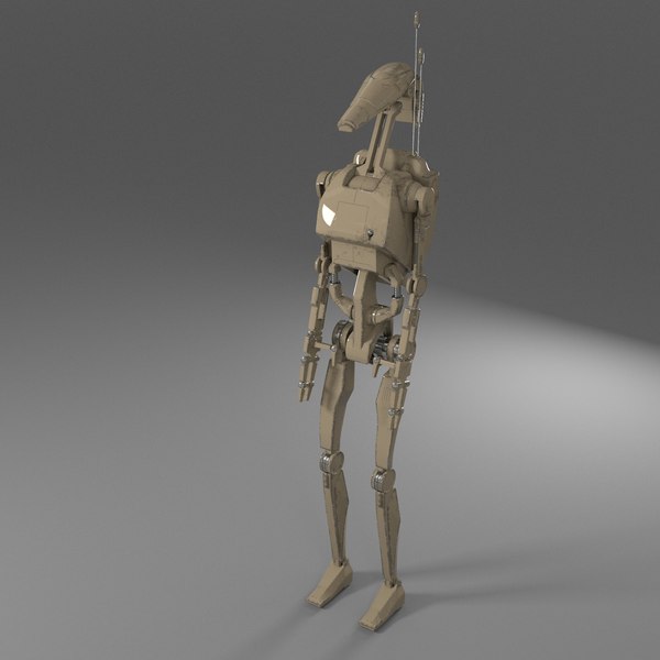 Star Wars - Battle Droid with STAP | 3D model