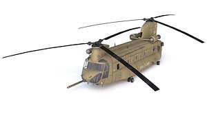 Boeing CH-47 Chinook Sand 3D model