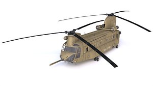 Boeing CH-47 Chinook Sand 3D model