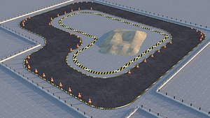 circuit drift race 3D model