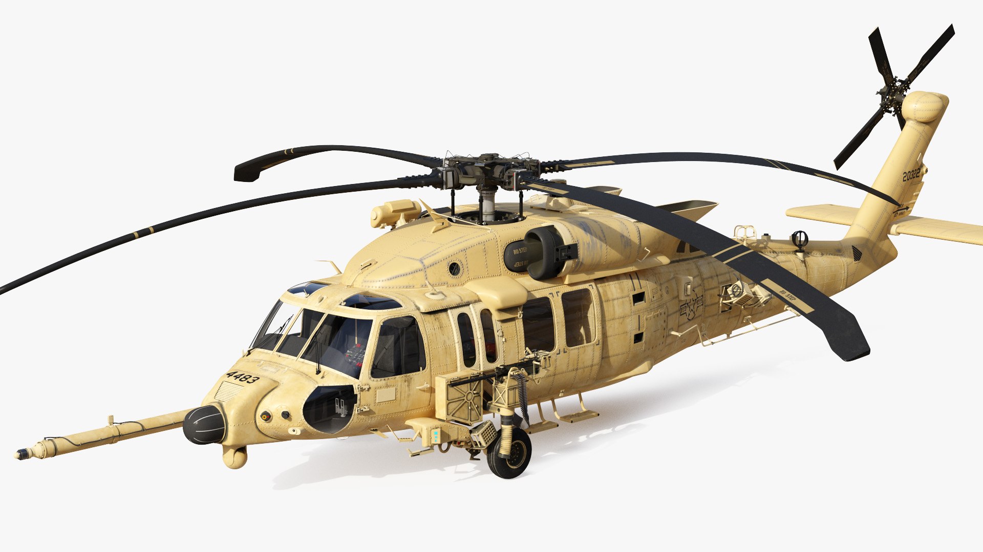 Sikorsky HH60 Pave Hawk Desert 3D model preview