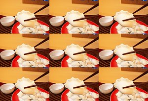 Chinese food Dumpling New Year s Eve Dinner Dumpling New Year s Eve Advertising New Year s Eve dinne 3D model