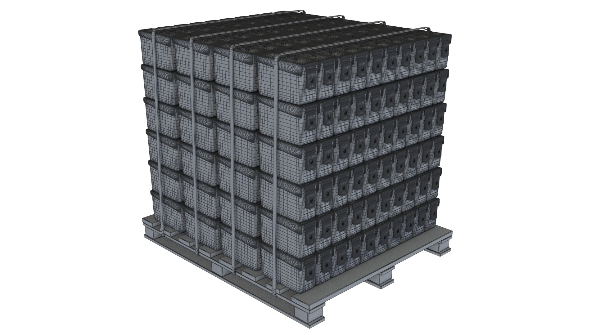 3D Ammunition Metal Box Palet Model - TurboSquid 2000507