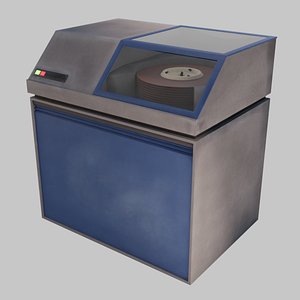 3D Old MainFrame - hard disk drive